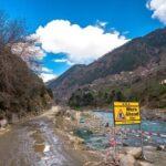 Heavy rain land sliding