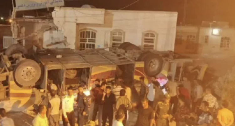 iran bus crash
