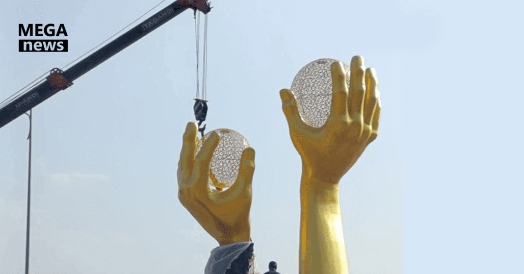 CDA Removes Golden Hands Sculpture in Islamabad After Online Backlash