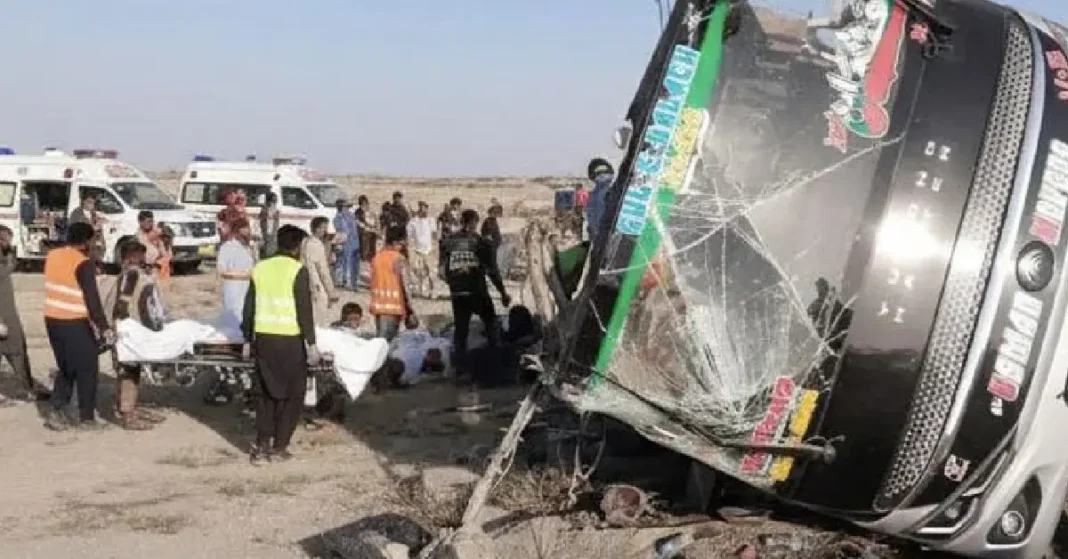 9 passengers killed as bus overturns on Makran Coastal Highway