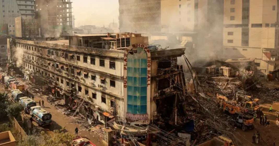 Gul Plaza Fire Case Registered Against Unidentified Accused