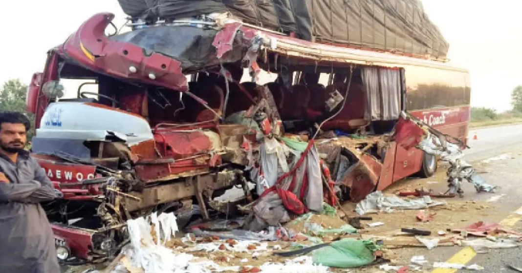 M-1 Motorway Accident Near Swabi Interchange Leaves Two Dead, 10 Injured