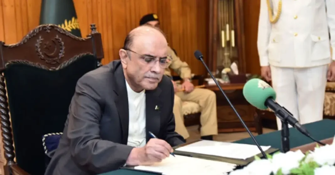 President Zardari Signs Domestic Violence Law, Introduces Tough Penalties for Abuse